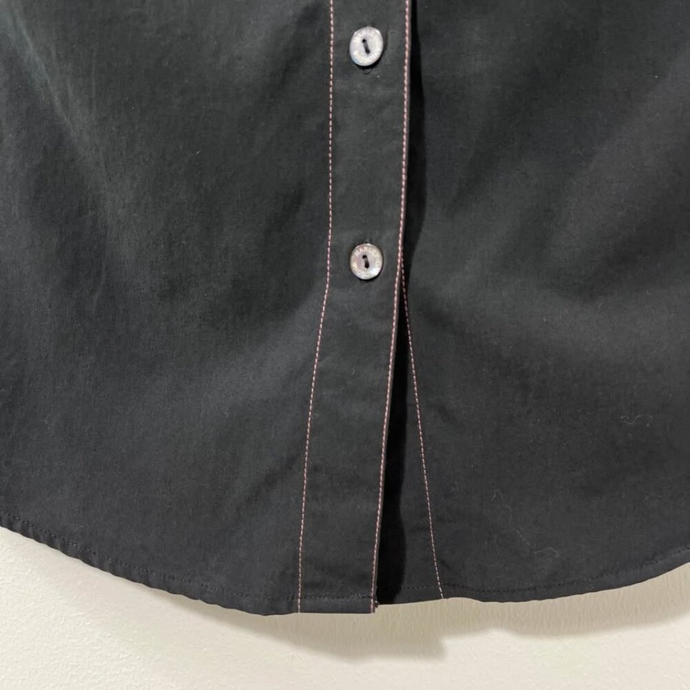 Harley-Davidson Edgy Eagle Statement Button-Down Biker Y2K Short Sleeve [size S] - Picture 7 of 11